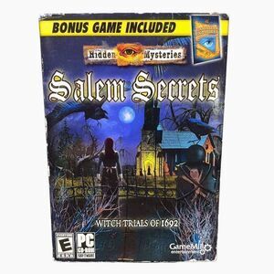 HIDDEN Mysteries: Salem Secrets Witch Trials of 1692 2010 PC Video Game